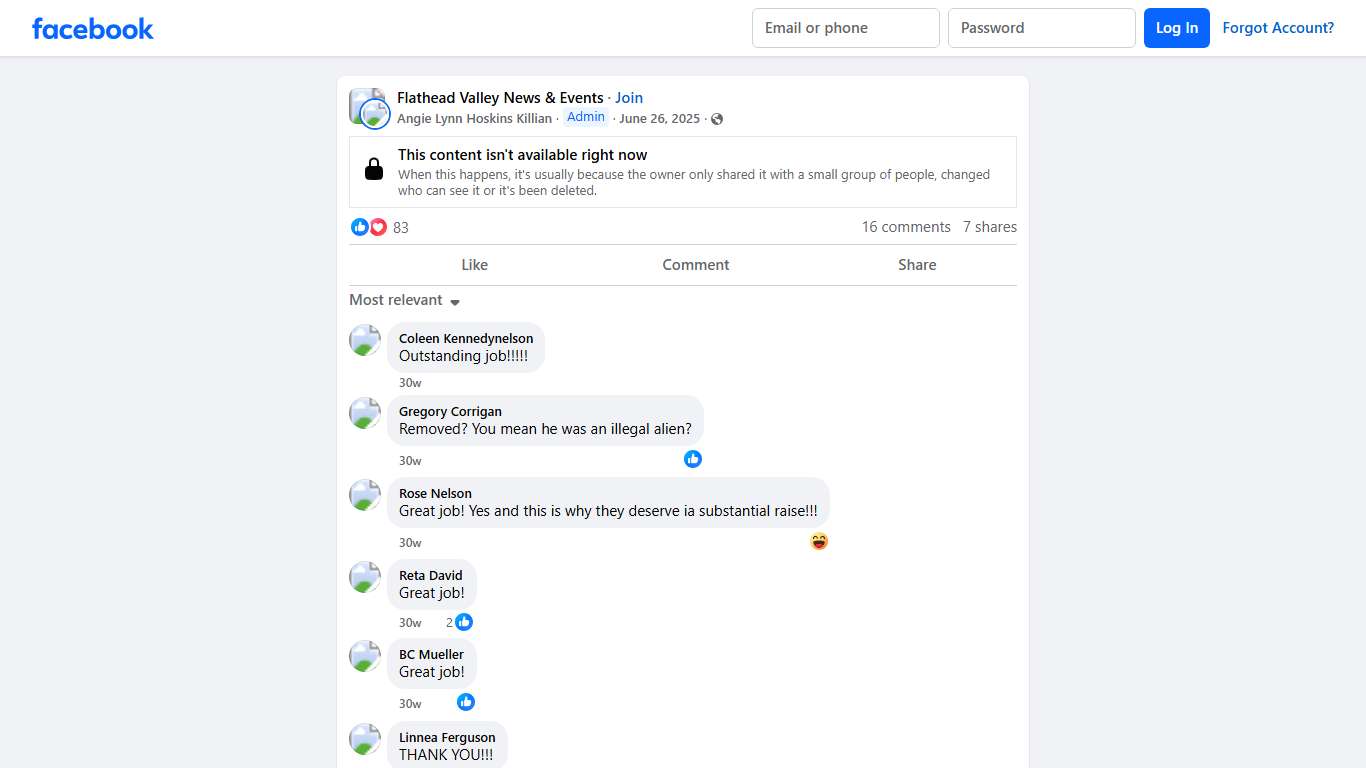 Flathead Valley News & Events Facebook